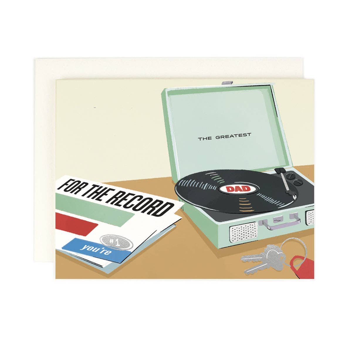 For The Record Father's Day Greeting Card