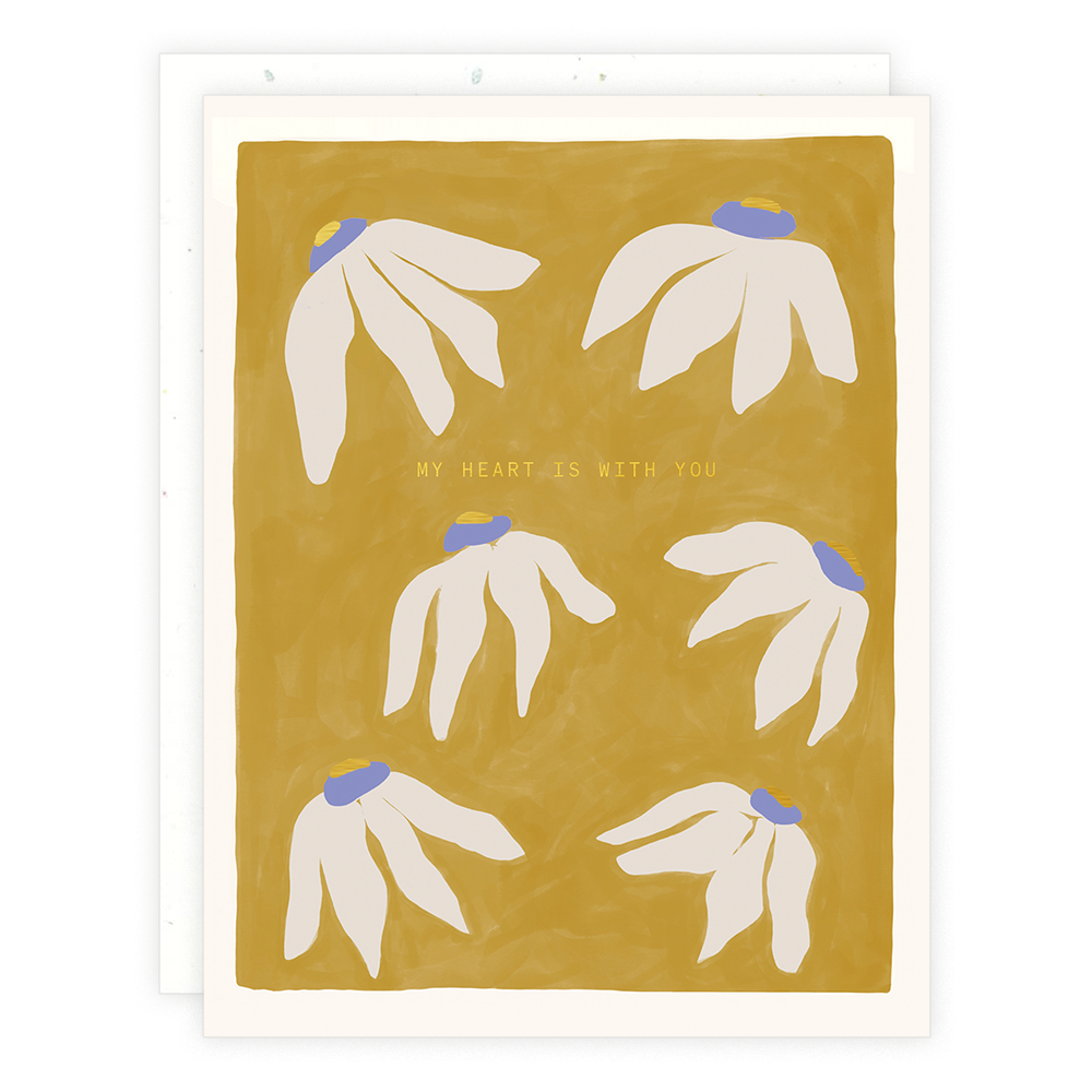 My Heart is With You Greeting Card