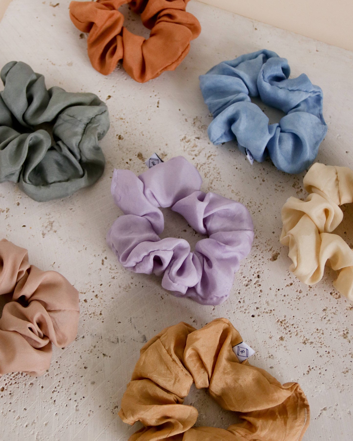 Silk Plant Dyed Scrunchie