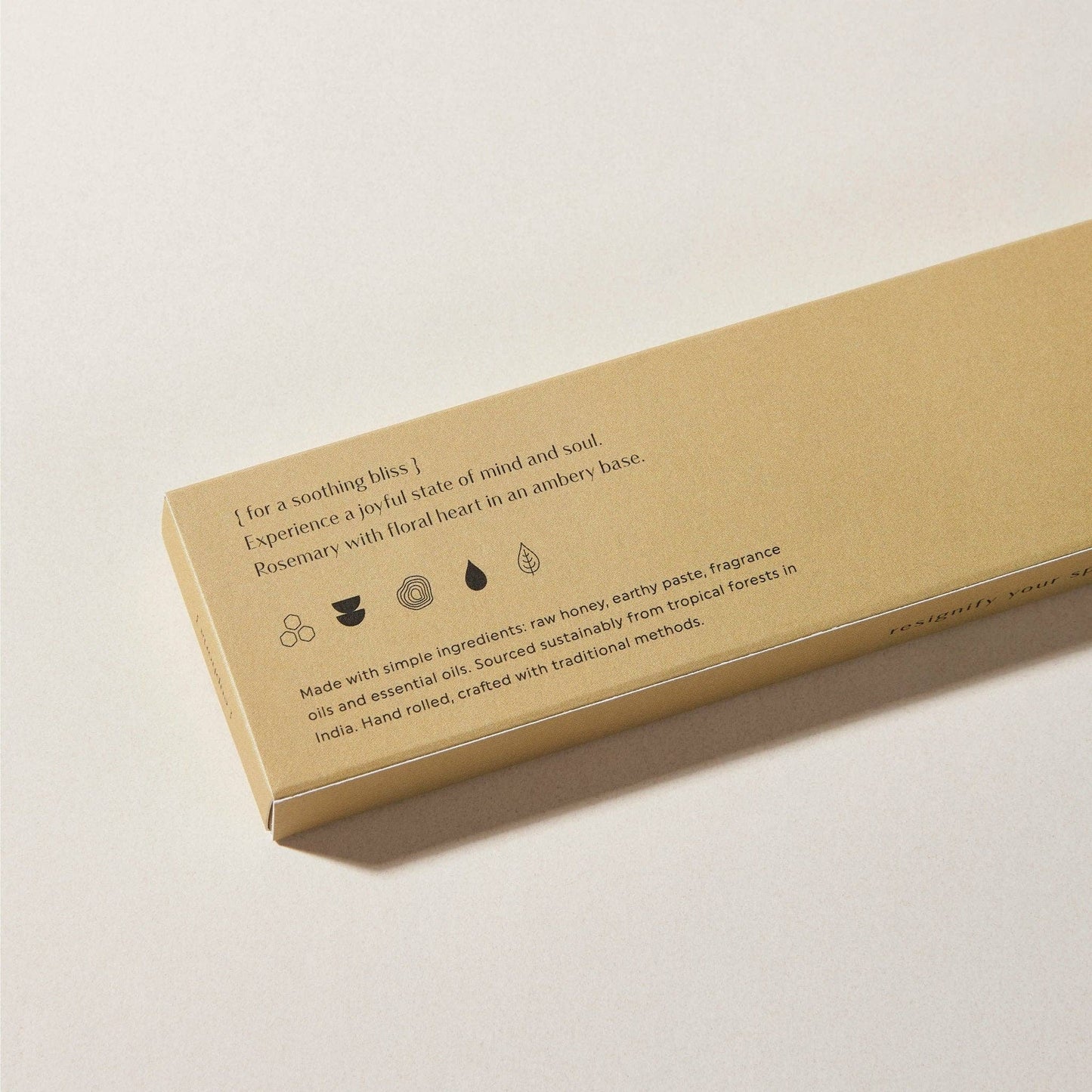 Natural Incense with Rosemary, Tuberose, Amber