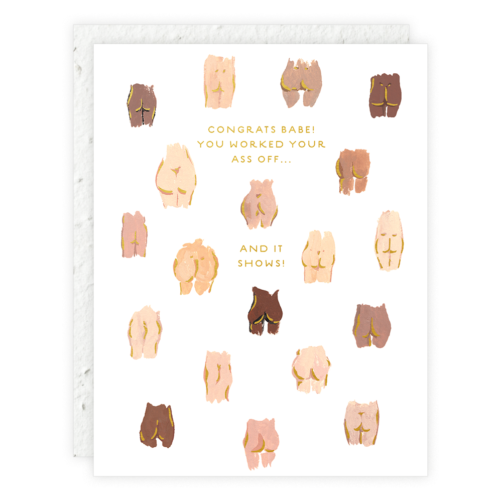 Butts Congratulations Greeting Card