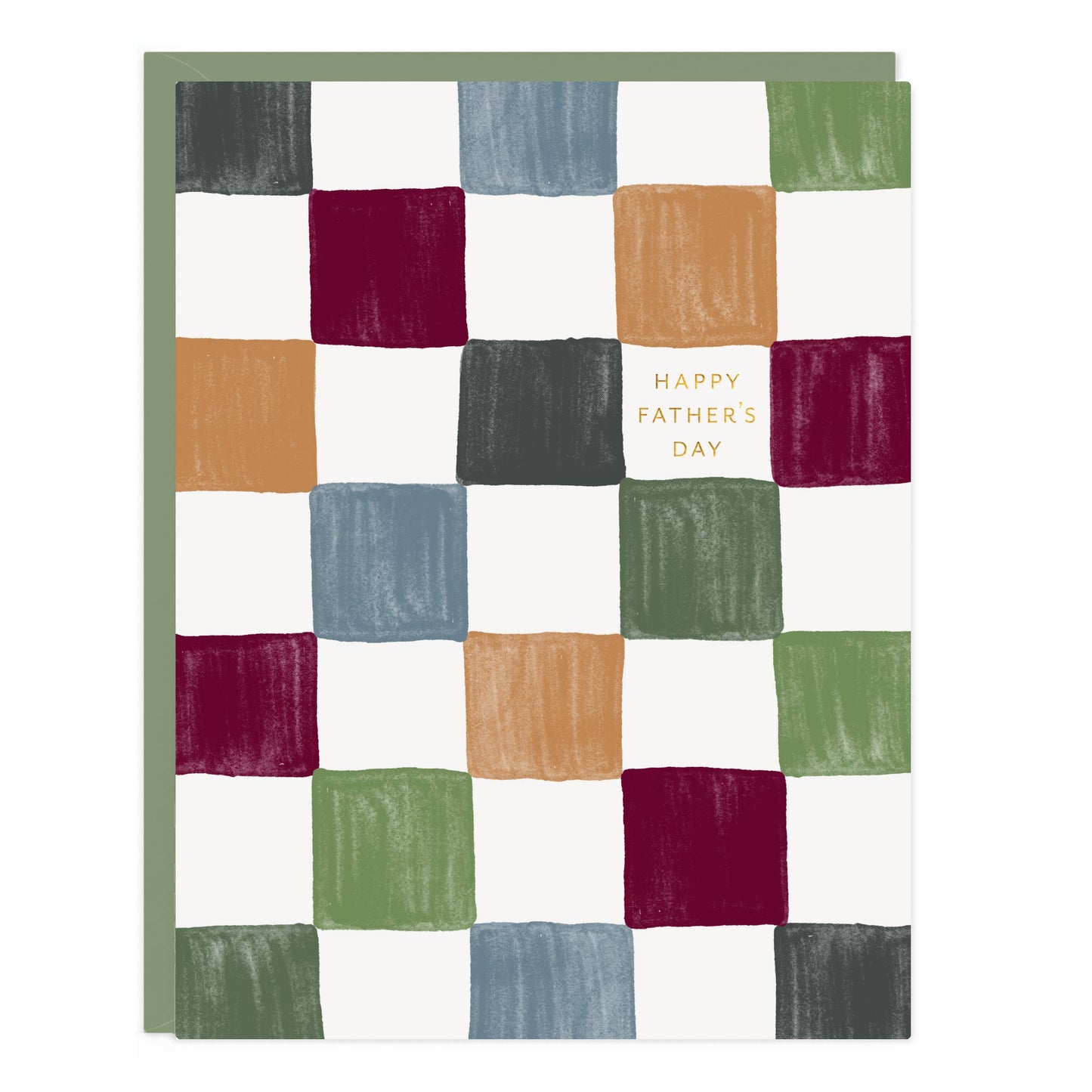 Father's Day Checked Greeting Card