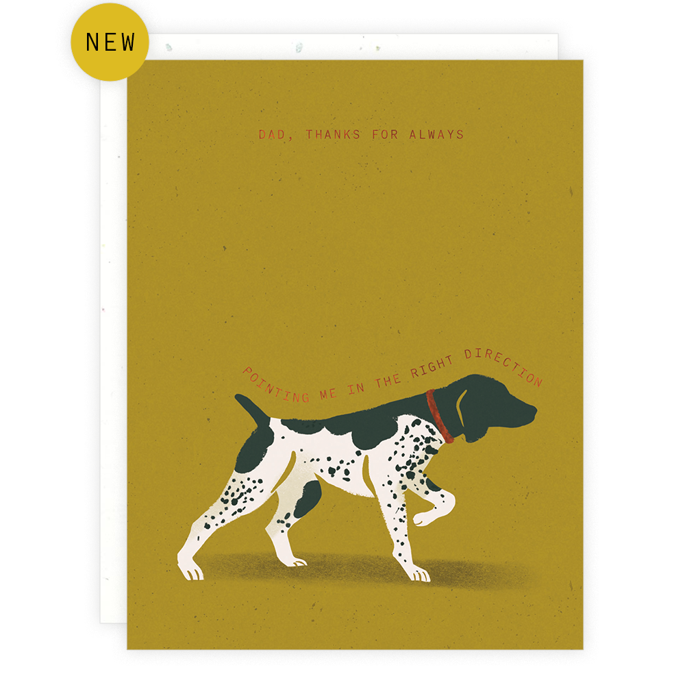 Pointer Father's Day Greeting Card