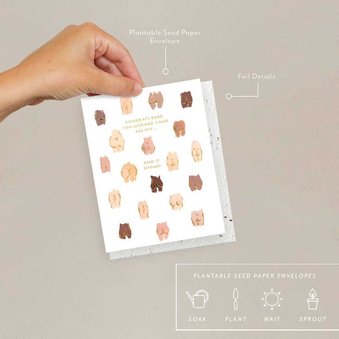 Butts Congratulations Greeting Card