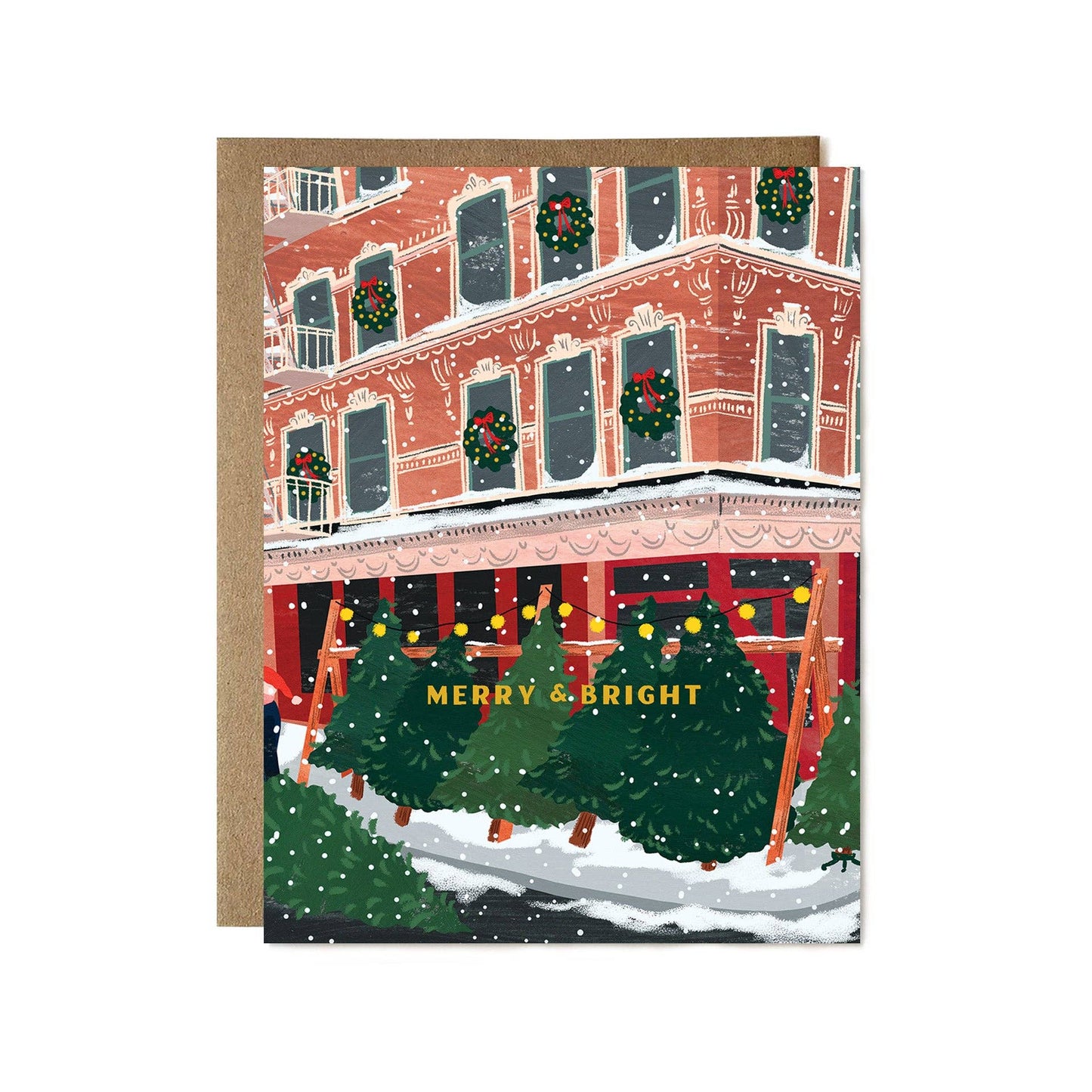 Tree Corner Holiday Greeting Card