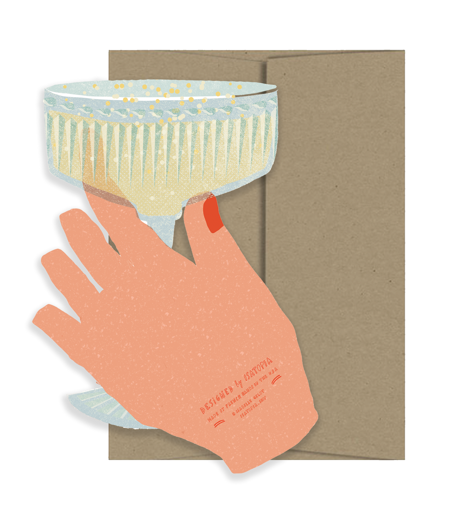 Coupe Die Cut Greeting Card