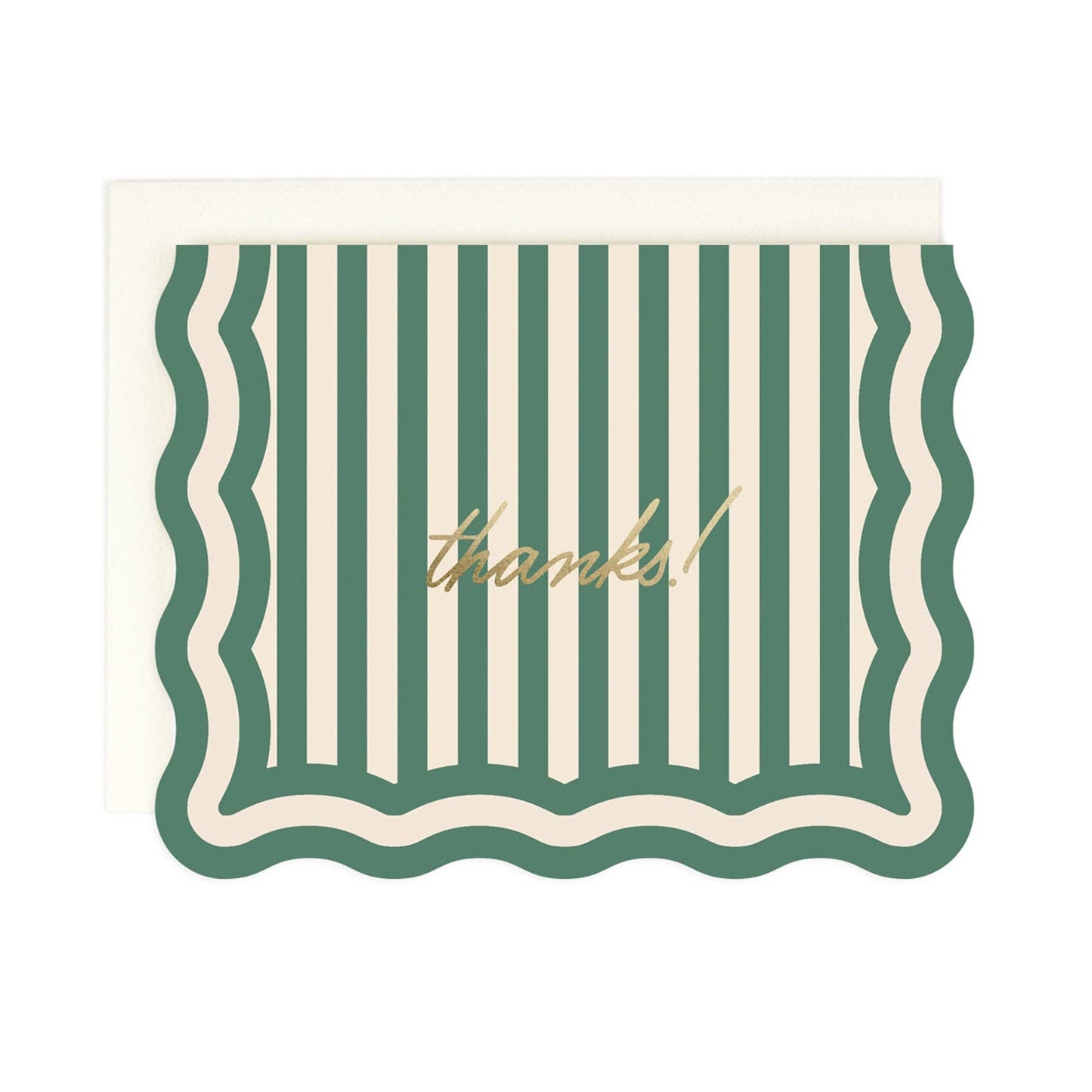 Striped Thanks! Greeting Card