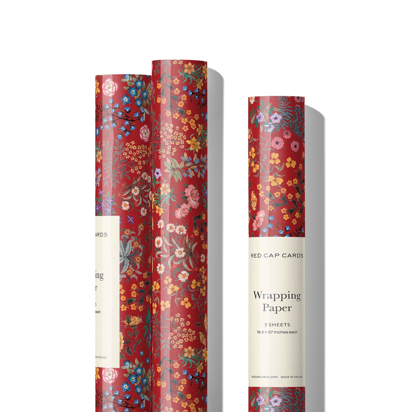 Red Plum Wrapping Paper Roll