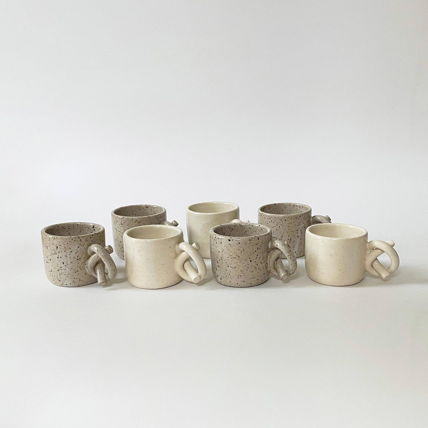 Ceramic Knot Handle Espresso Cup