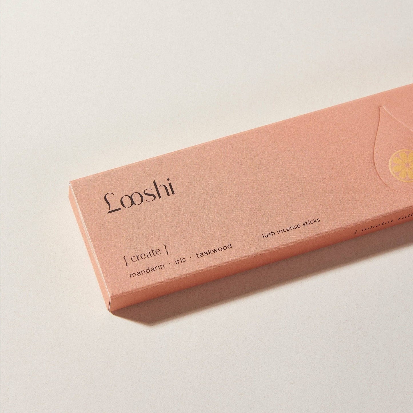 Natural Incense with Mandarin, Iris, Teakwood