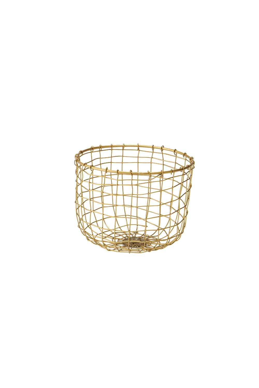 Brass Wire Basket (Round)
