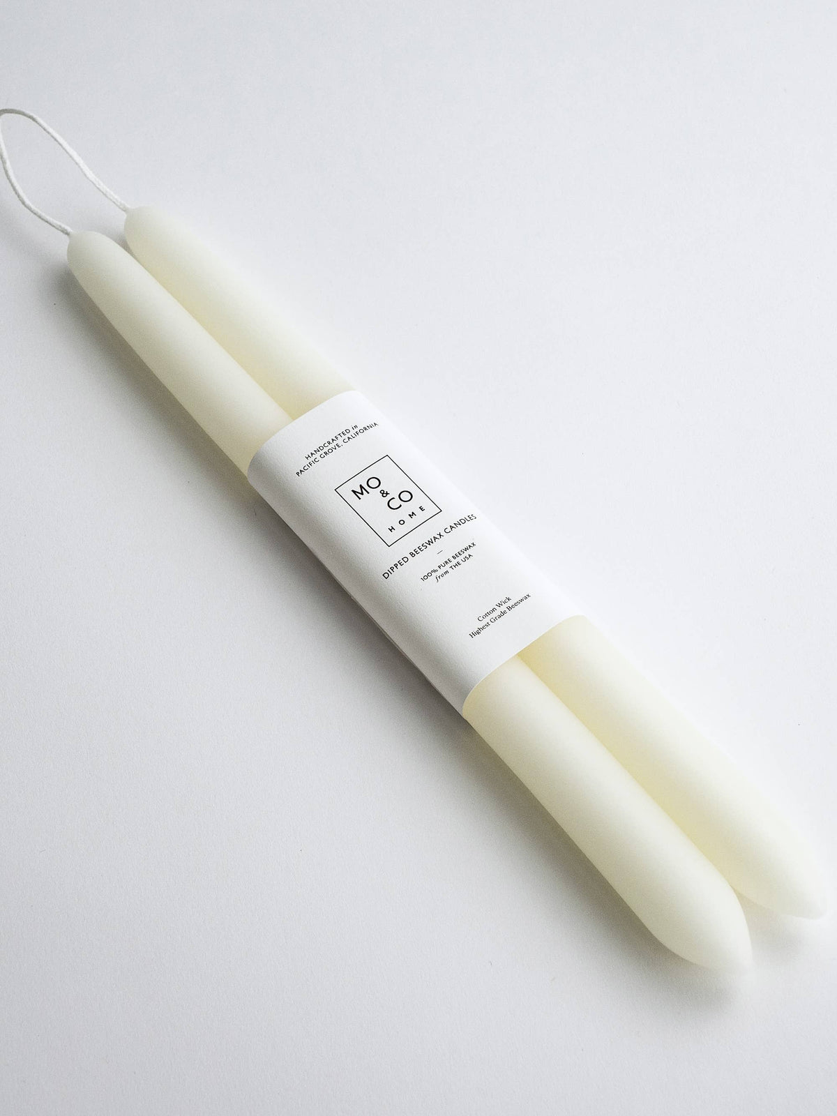 10" Beeswax Taper Candles