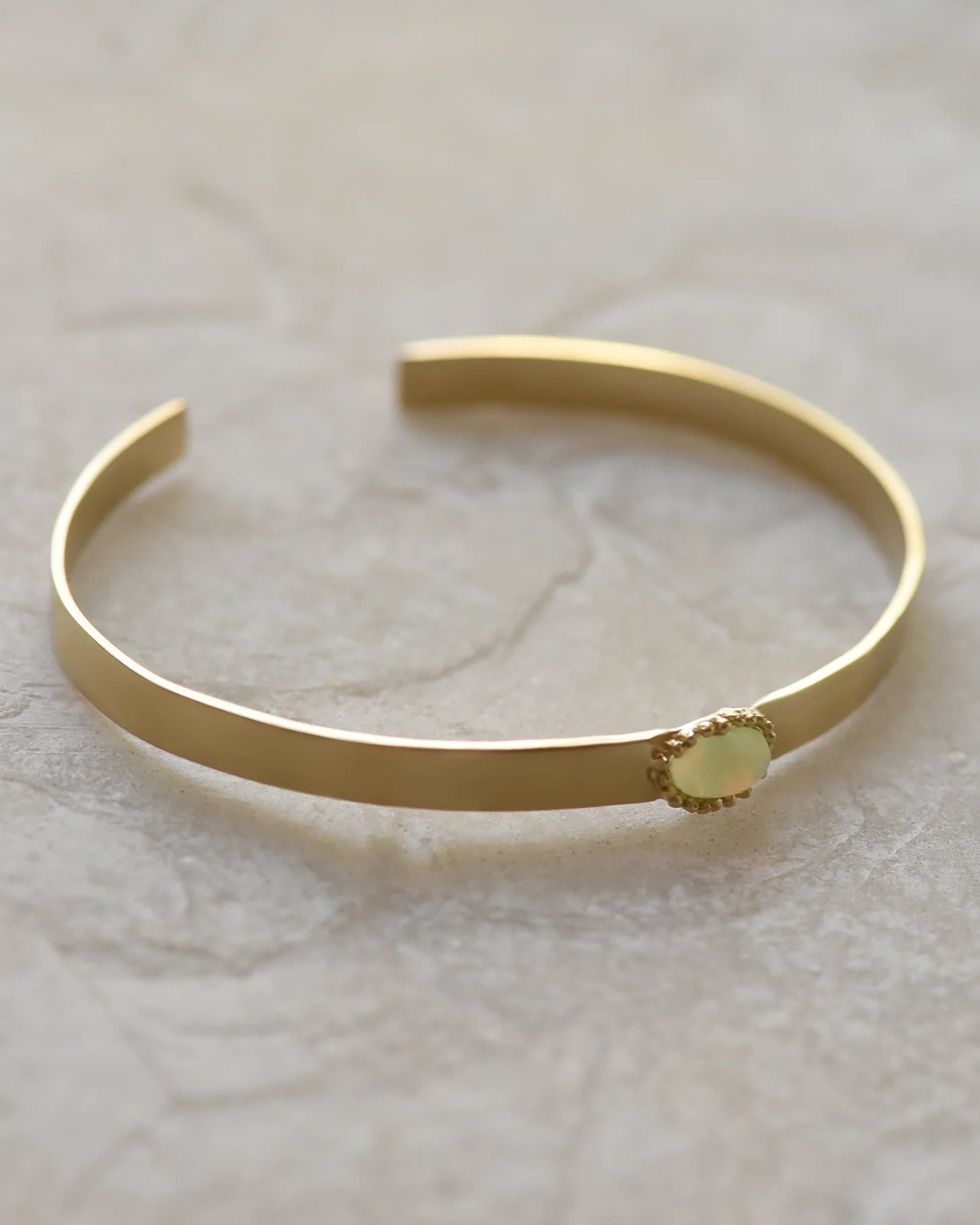 Opal and Brass Cuff