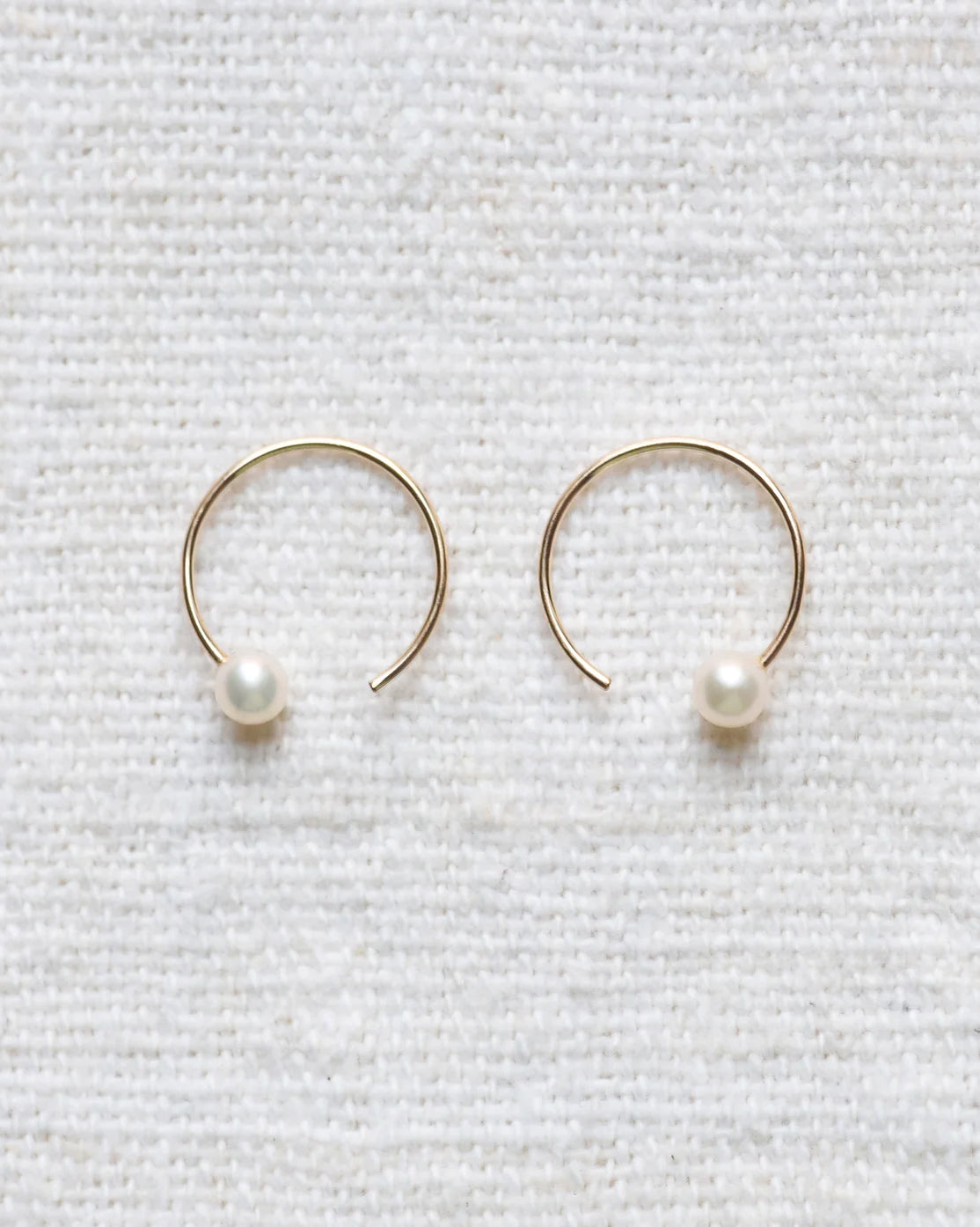 Pearl Threader Hoops