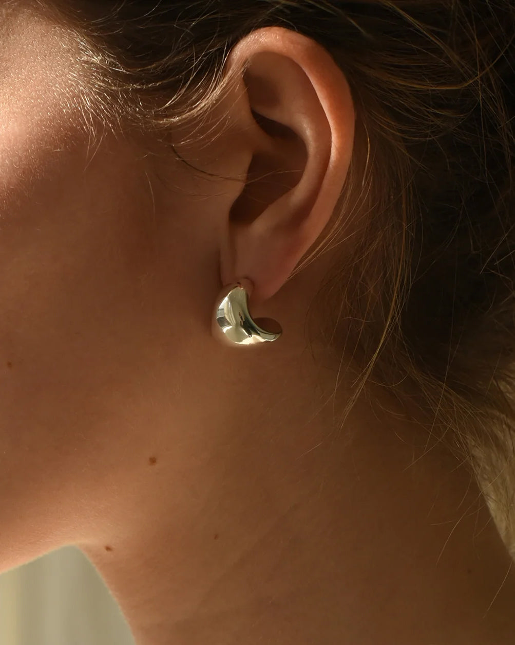 Chubby Sterling Silver Earrings
