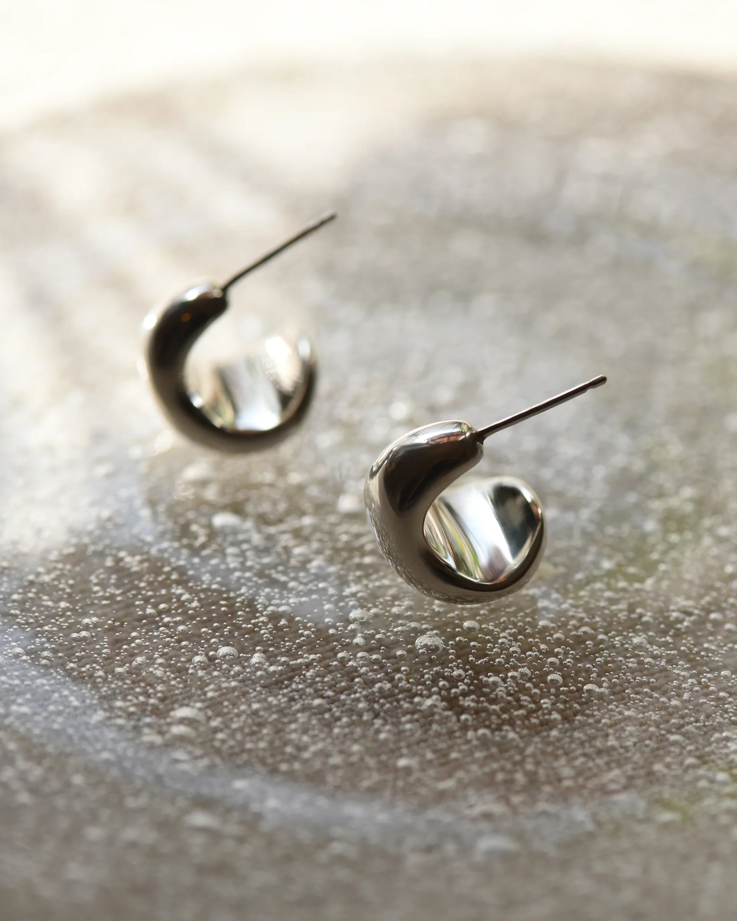 Chubby Sterling Silver Earrings