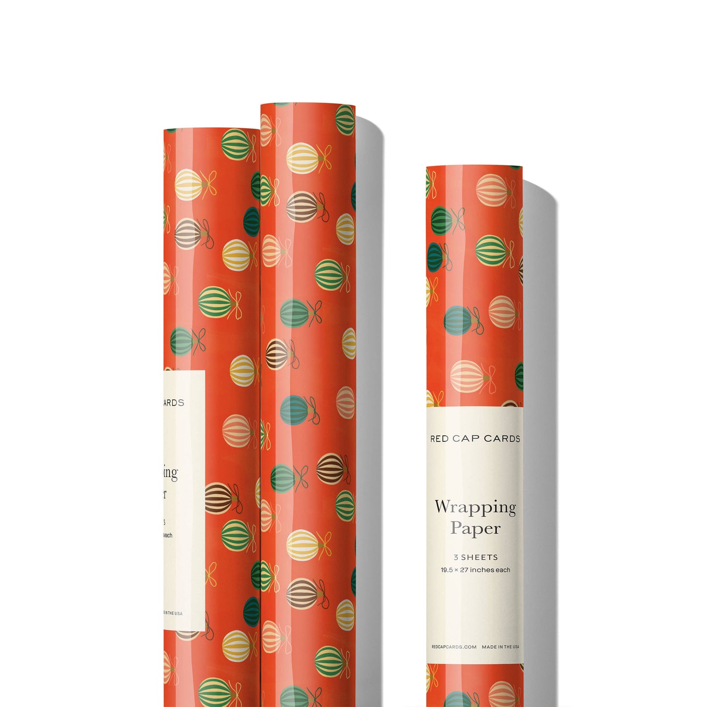 Merry Ornaments Wrapping Paper Roll