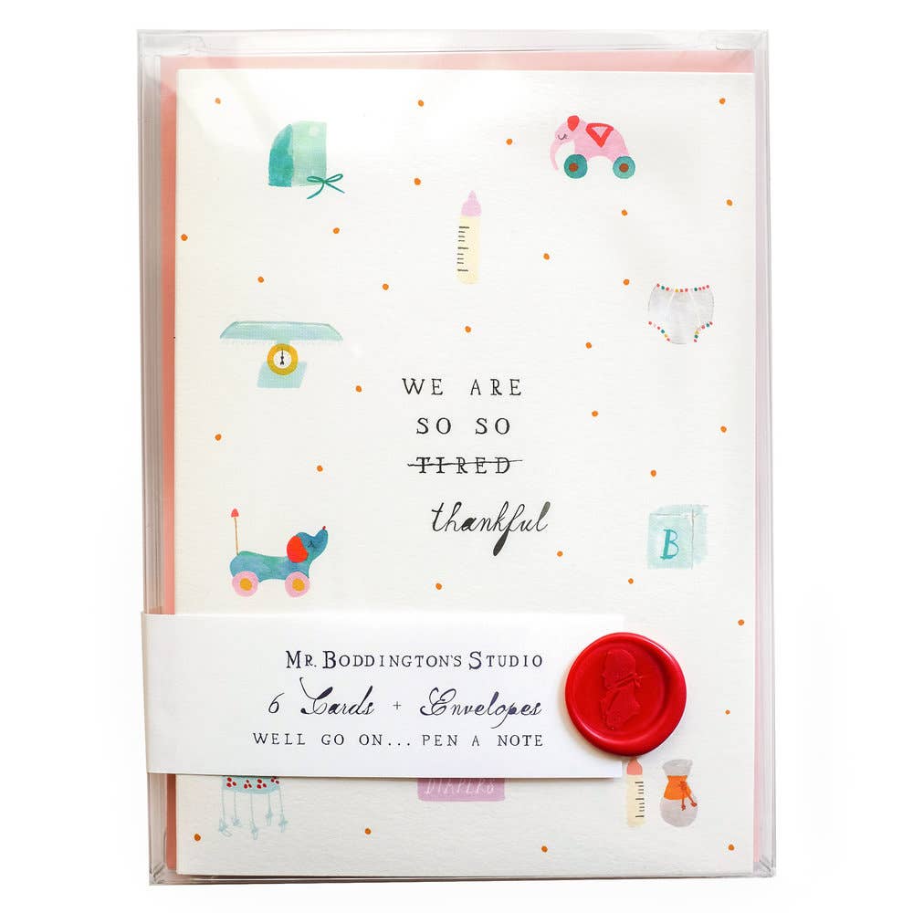 So Tired, So Thankful Greeting Cards (Box of 6)
