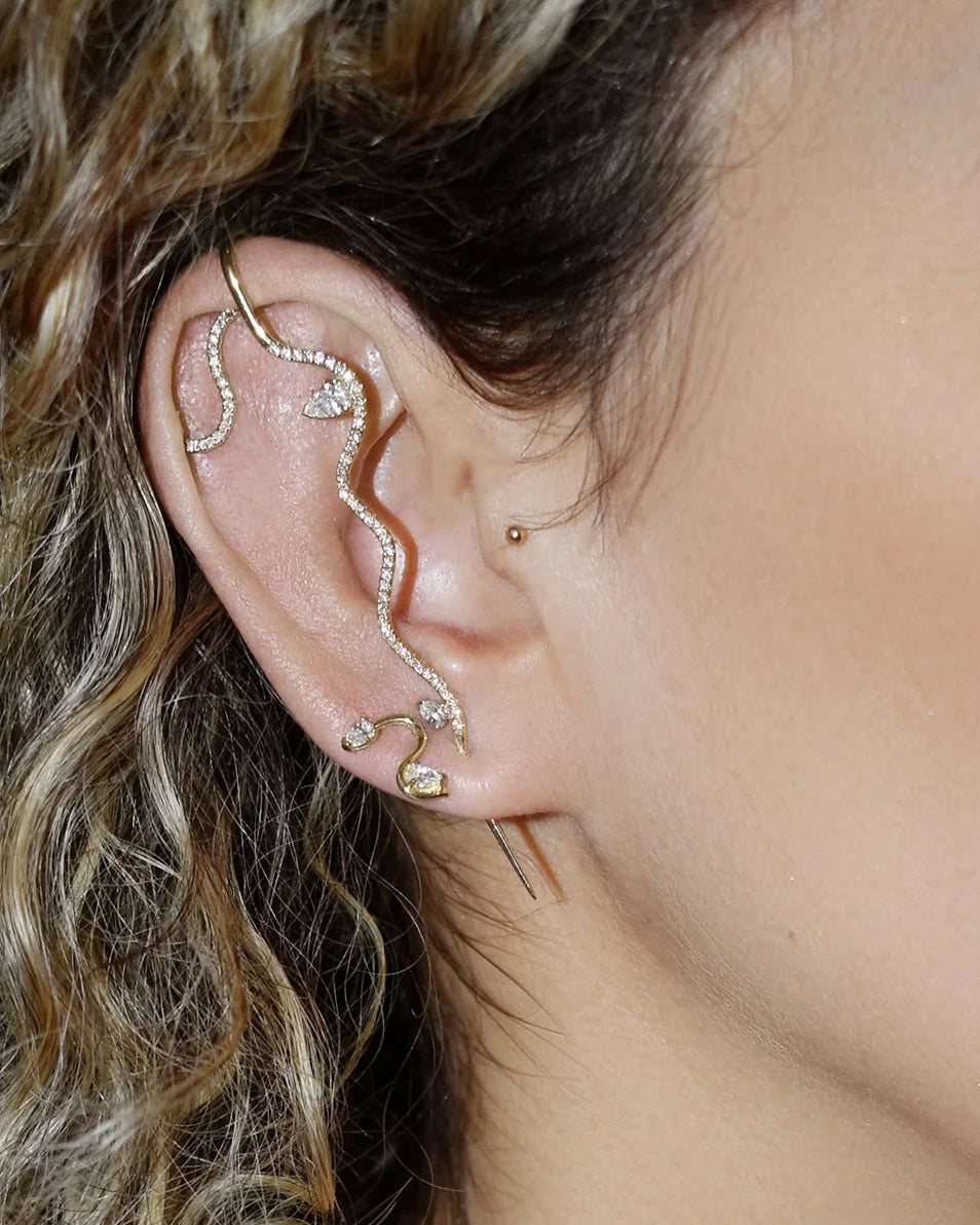 Diamond Pave Stud Earring