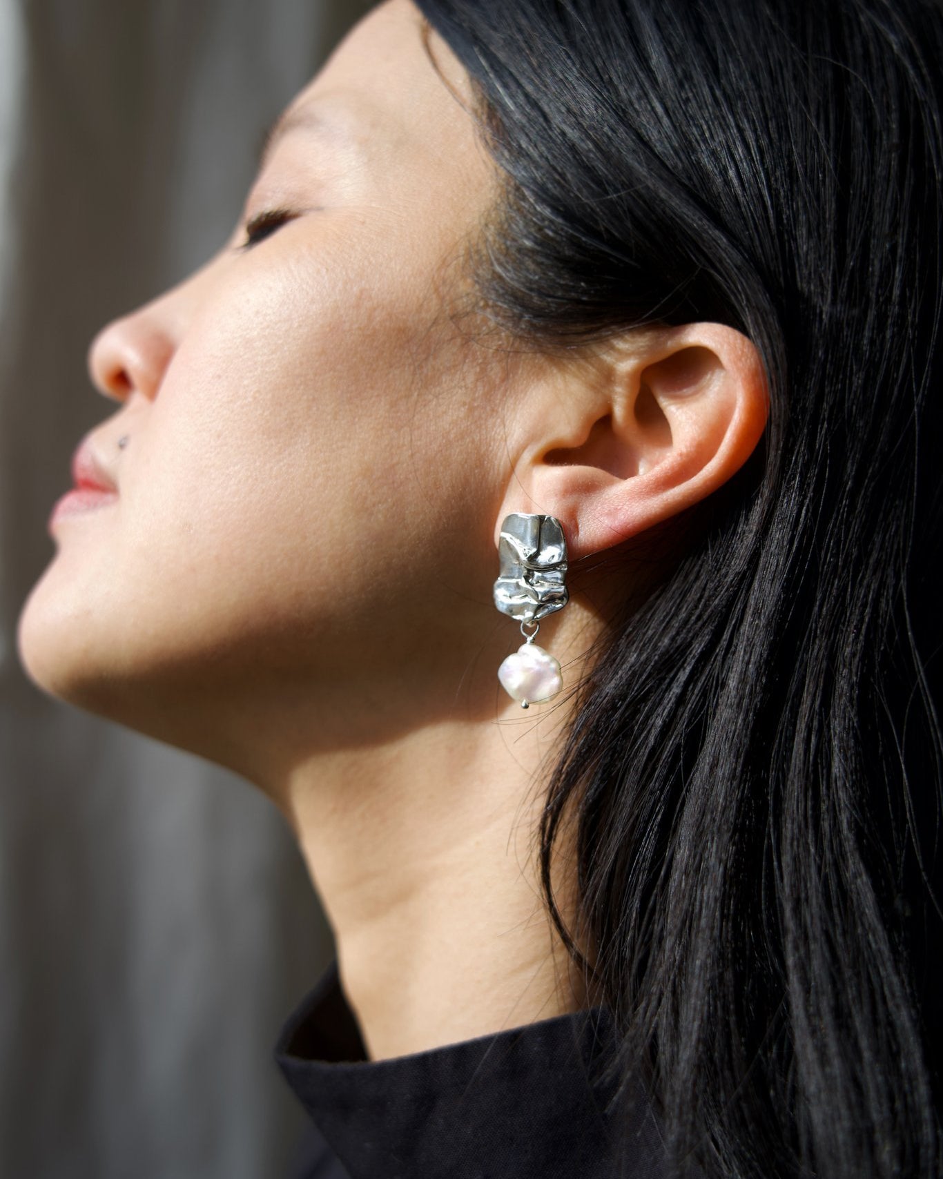 Fender with Pearl Earrings