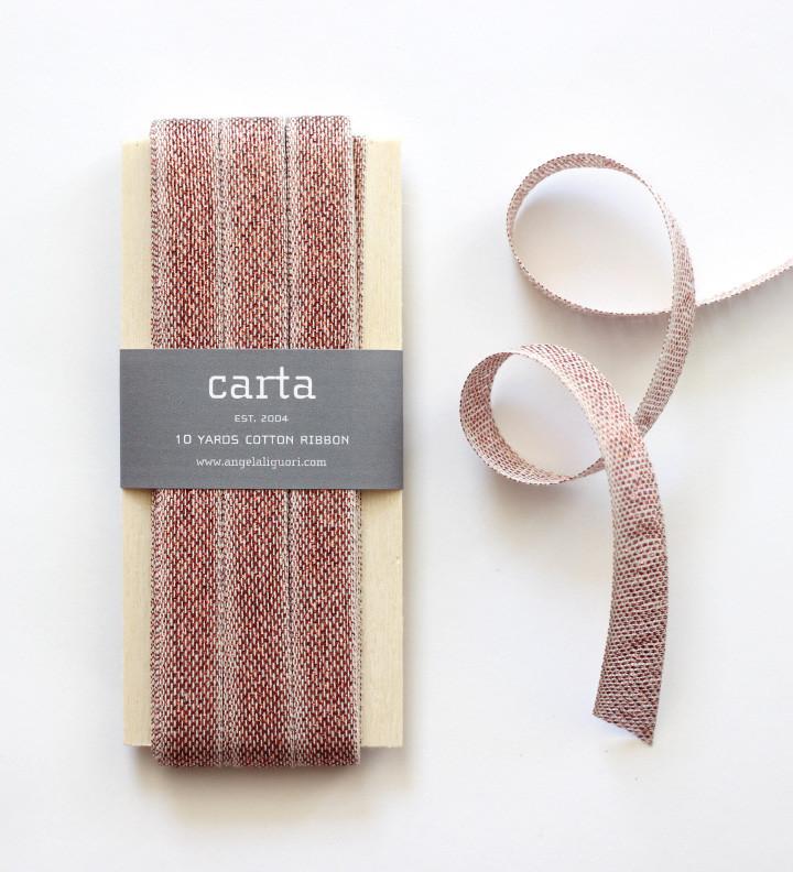 Metallic Loose Weave Cotton Ribbon