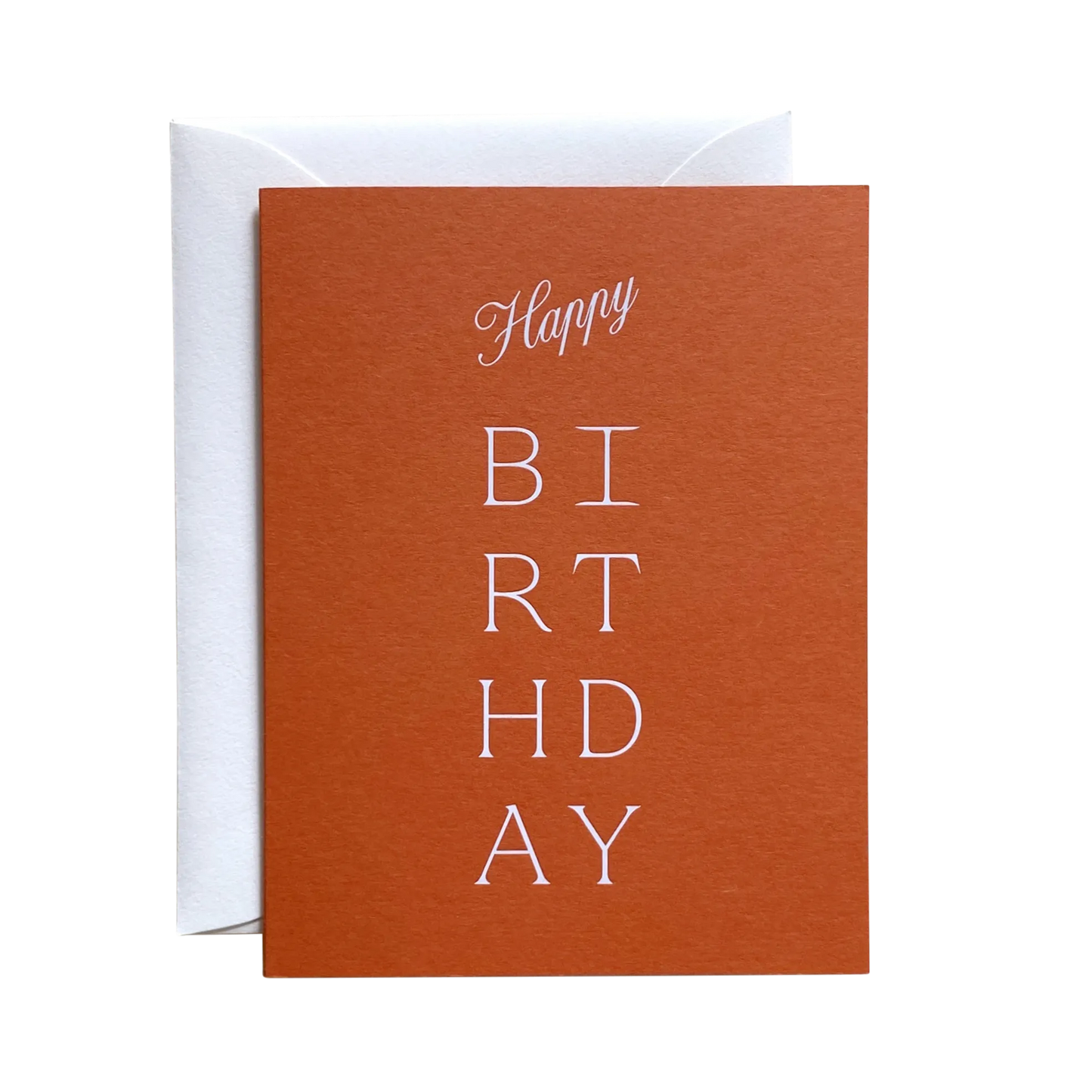 Letterpress Happy Birthday Greeting Card