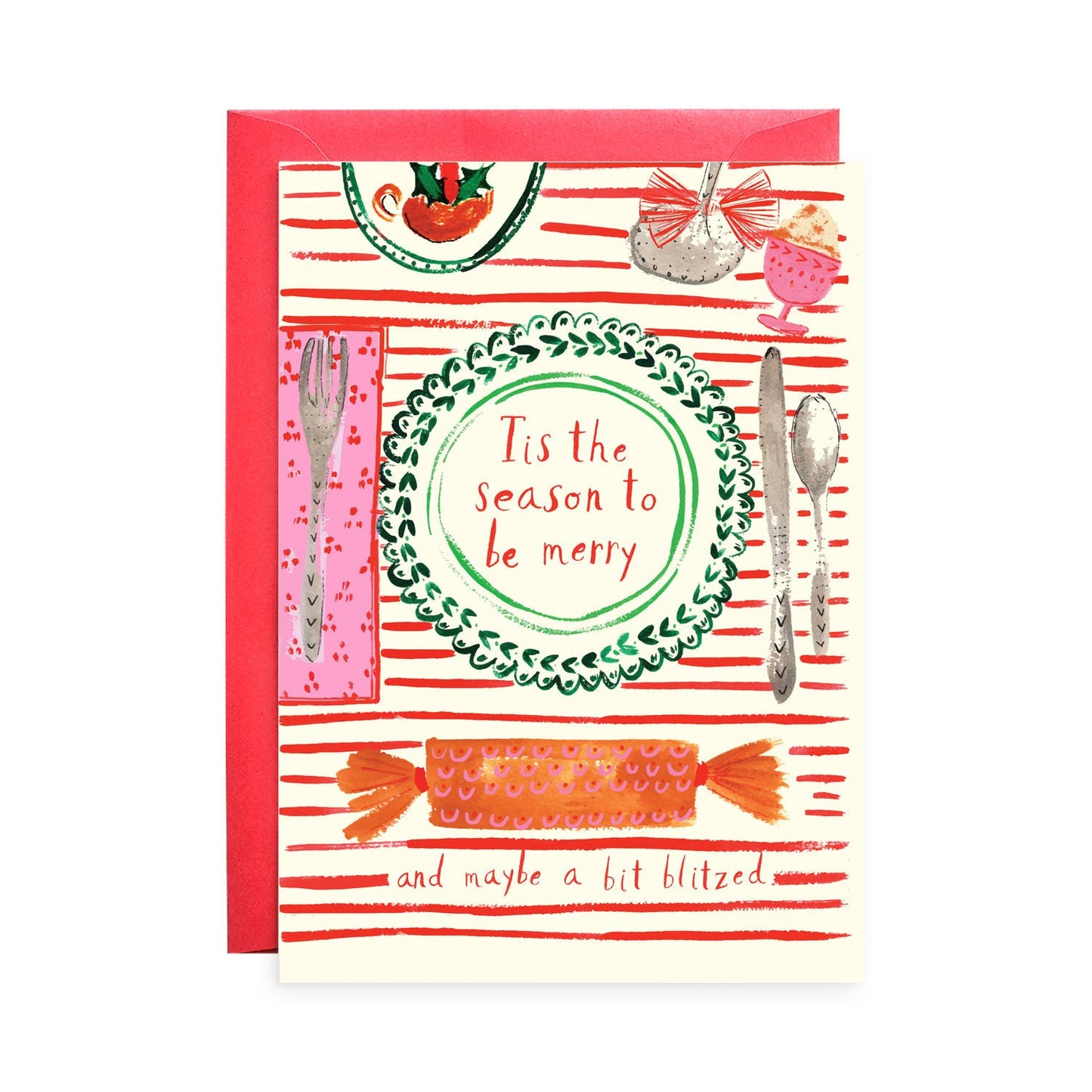 Blitzed Holiday Greeting Card