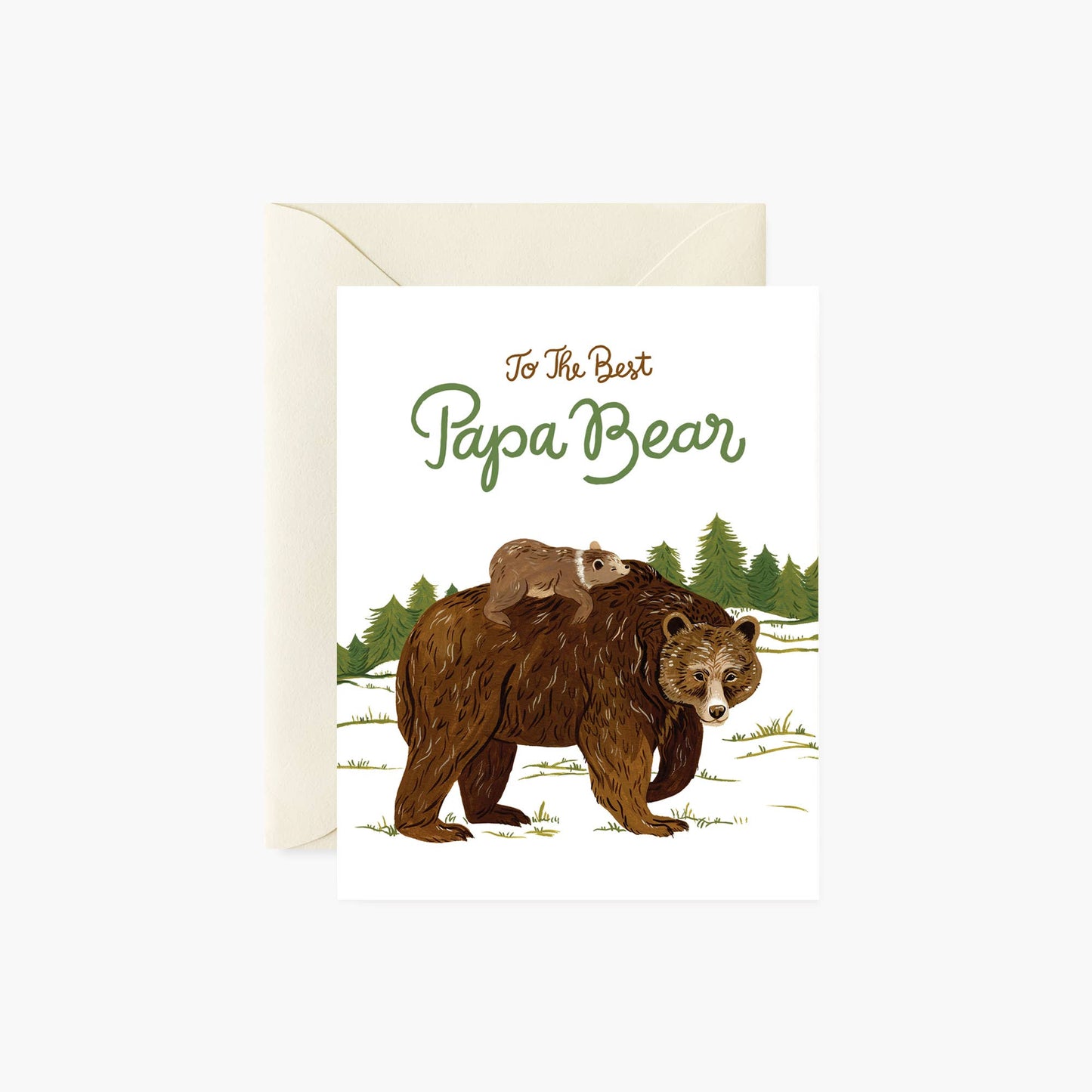 Papa Bear Greeting Card