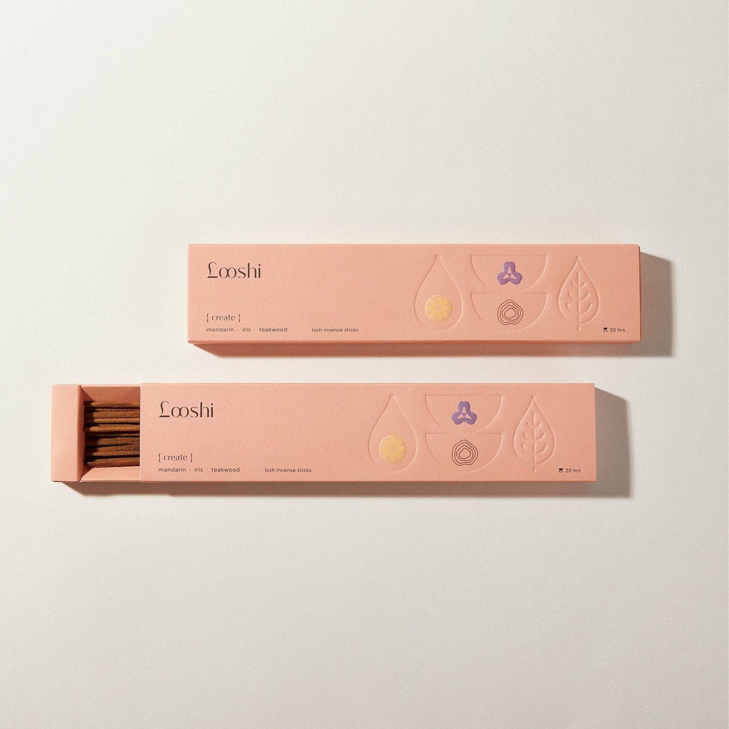 Natural Incense with Mandarin, Iris, Teakwood