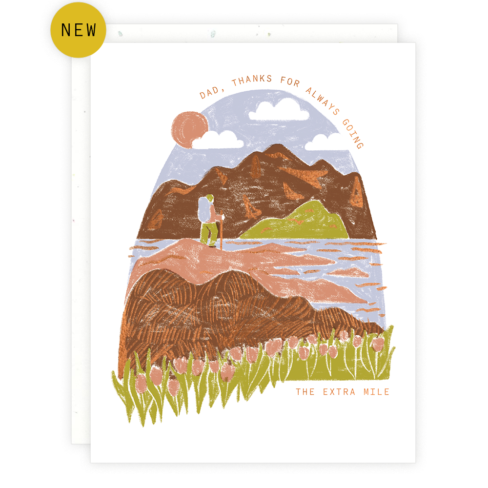 Extra Mile Father's Day Greeting Card