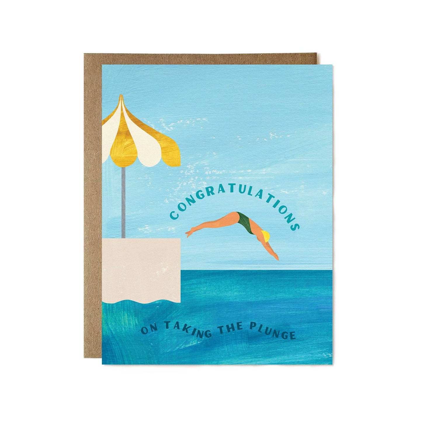Taking the Plunge Greeting Card