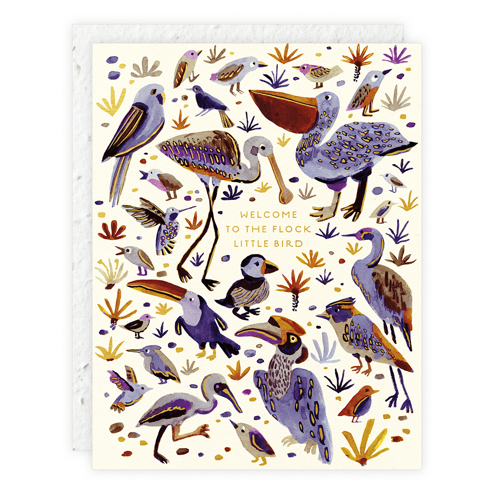 Welcome to the Flock Greeting Card