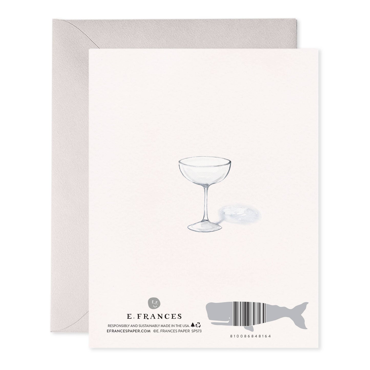 Champagne Tower Wedding Greeting Card