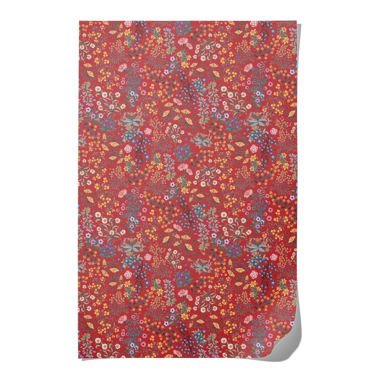 Red Plum Wrapping Paper Roll