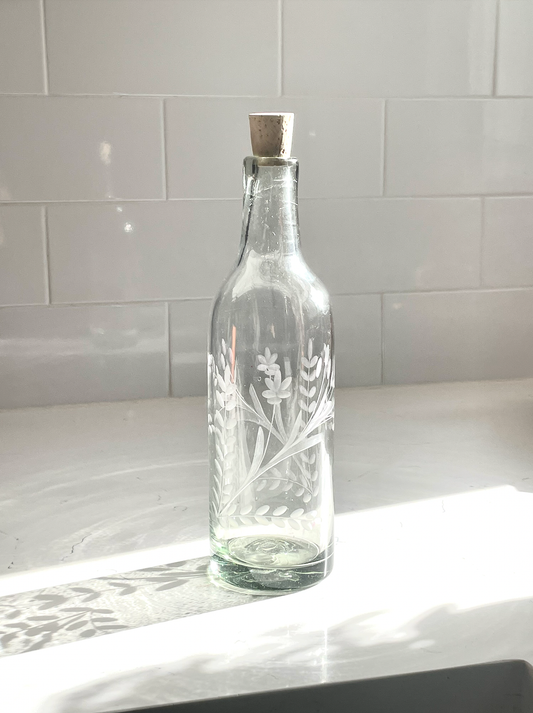 Hand-etched Bottle