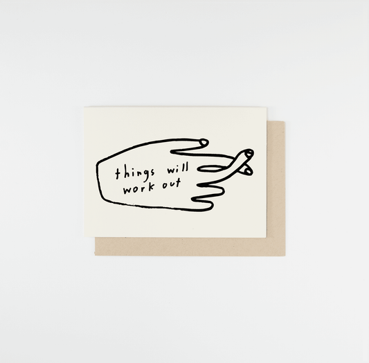 Fingers Crossed Greeting Card