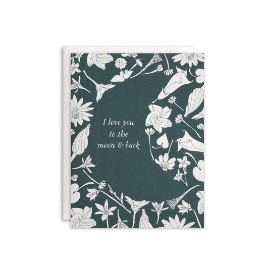 "Love You to the Moon and Back" Greeting Card