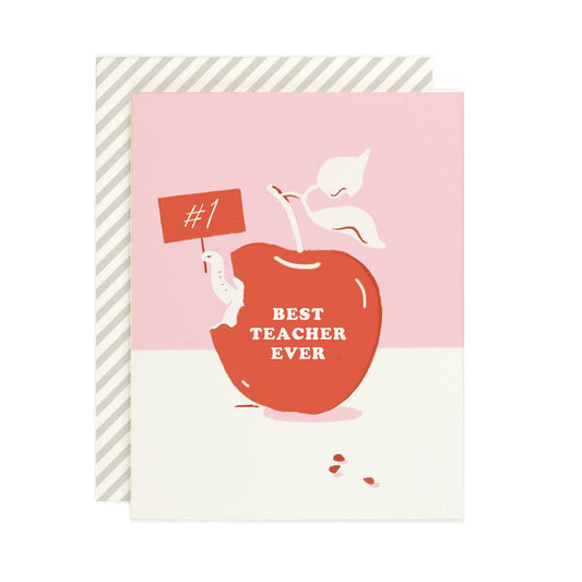 #1 Best Teacher Greeting Card