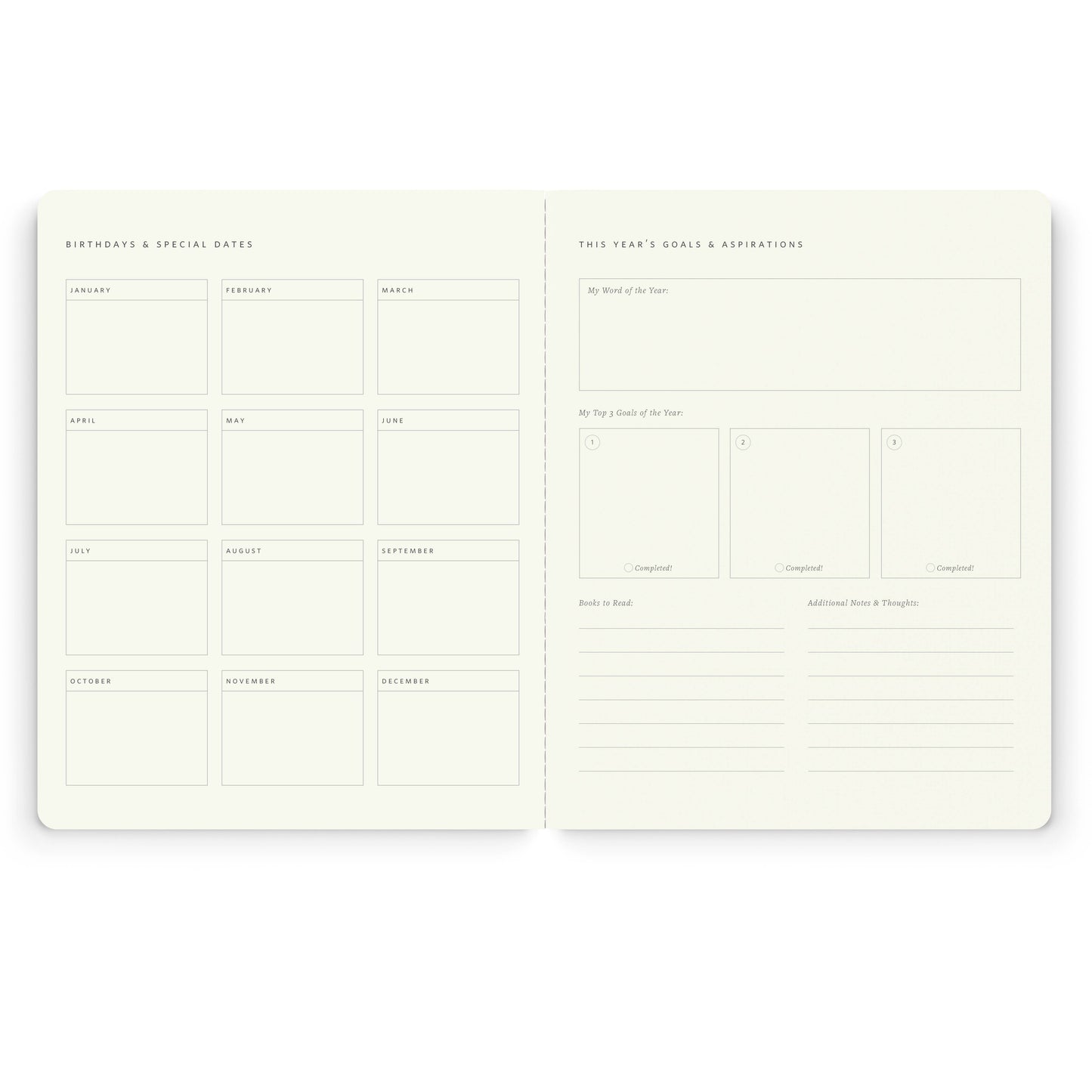Stitched Monthly Planner