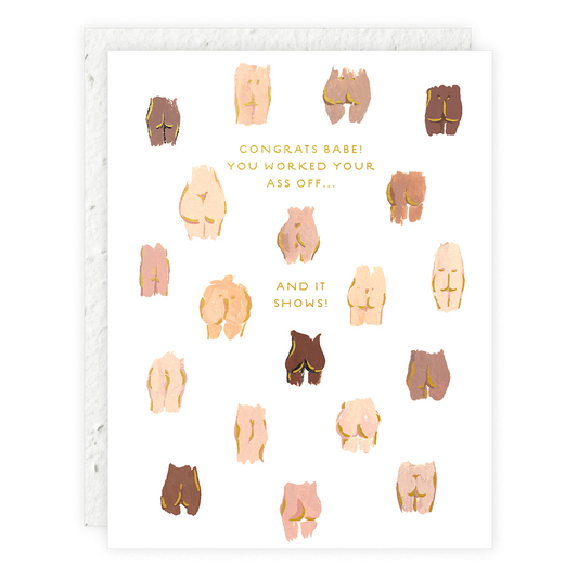 Butts Congratulations Greeting Card