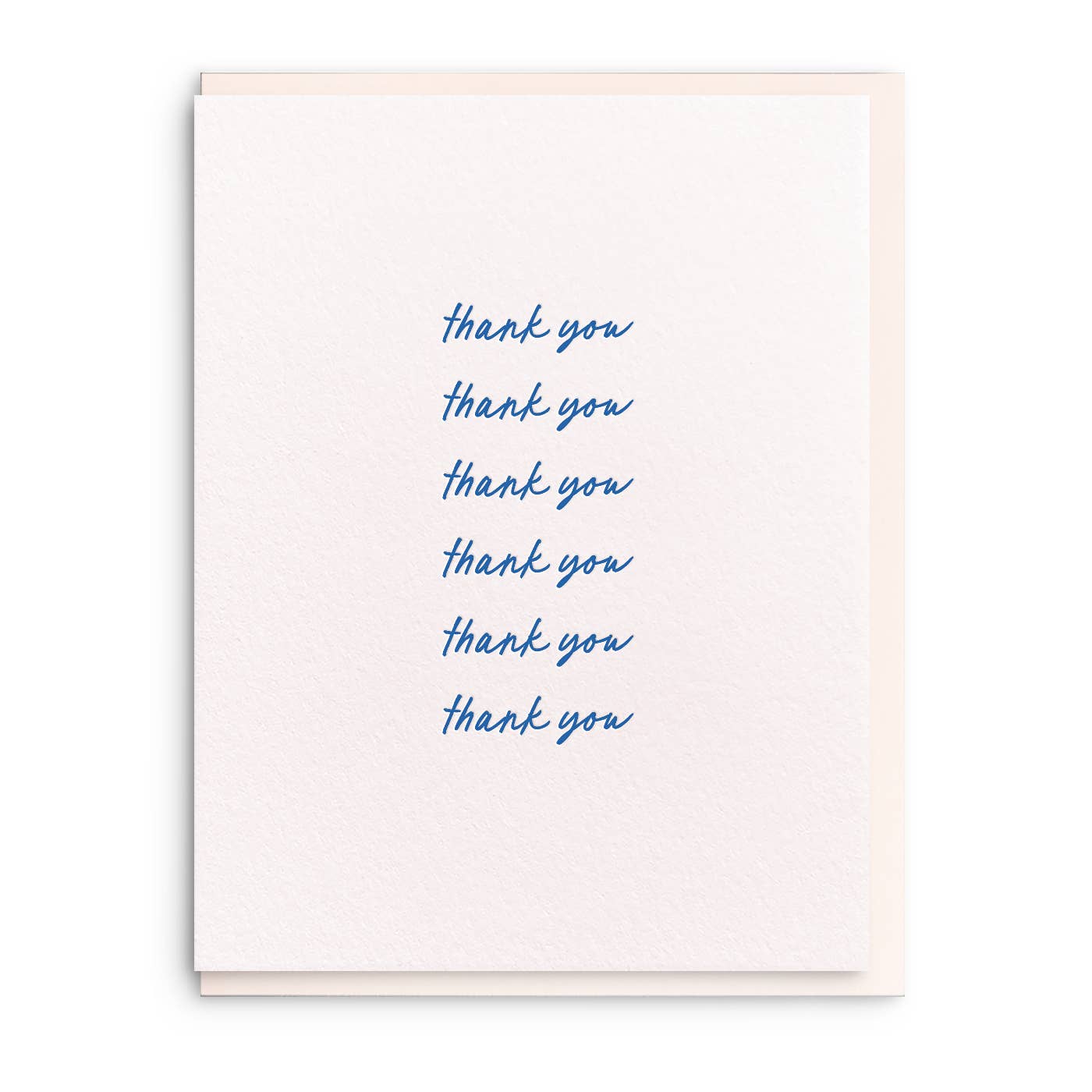 Thank You Script Greeting Card