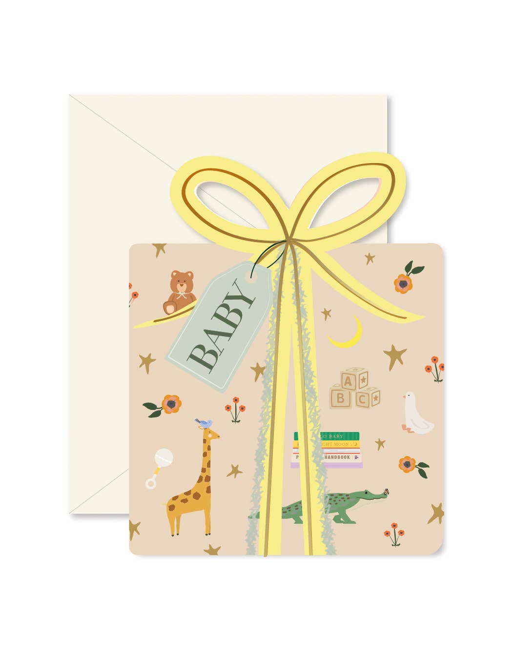 Die-Cut Baby Gift Greeting Card