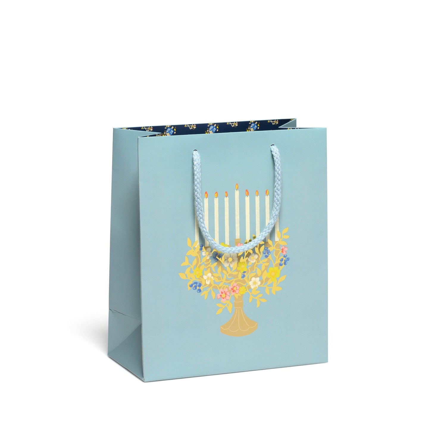 Floral Menorah Gift Bag