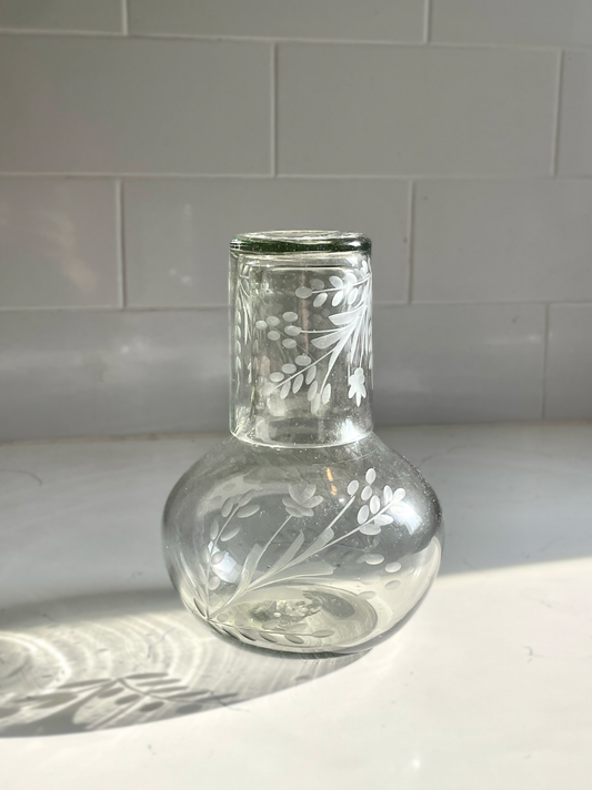 Hand-etched Carafe Set