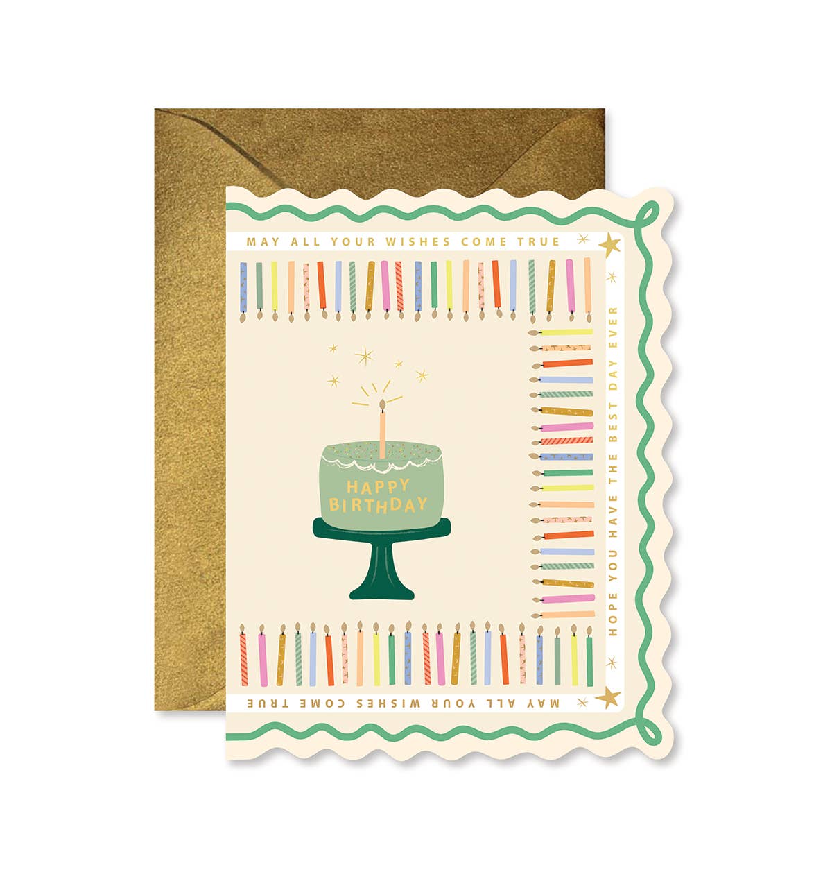 Scalloped Birthday Greeting Card