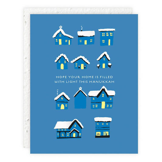 Hanukkah Homes Greeting Card