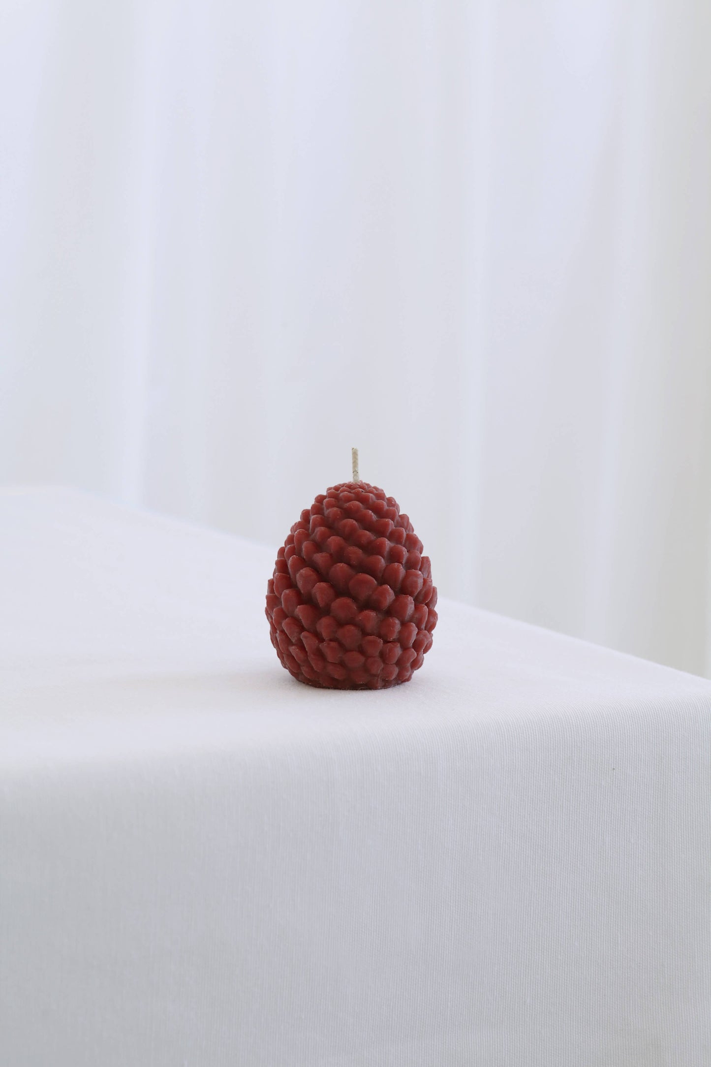 Sculpted Beeswax Pine Cone Candles