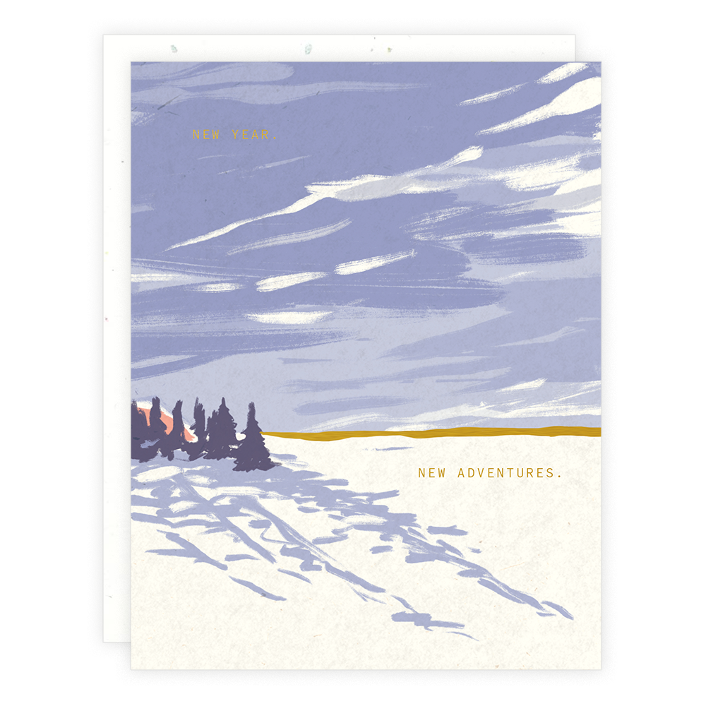 New Year, New Adventures Greeting Card