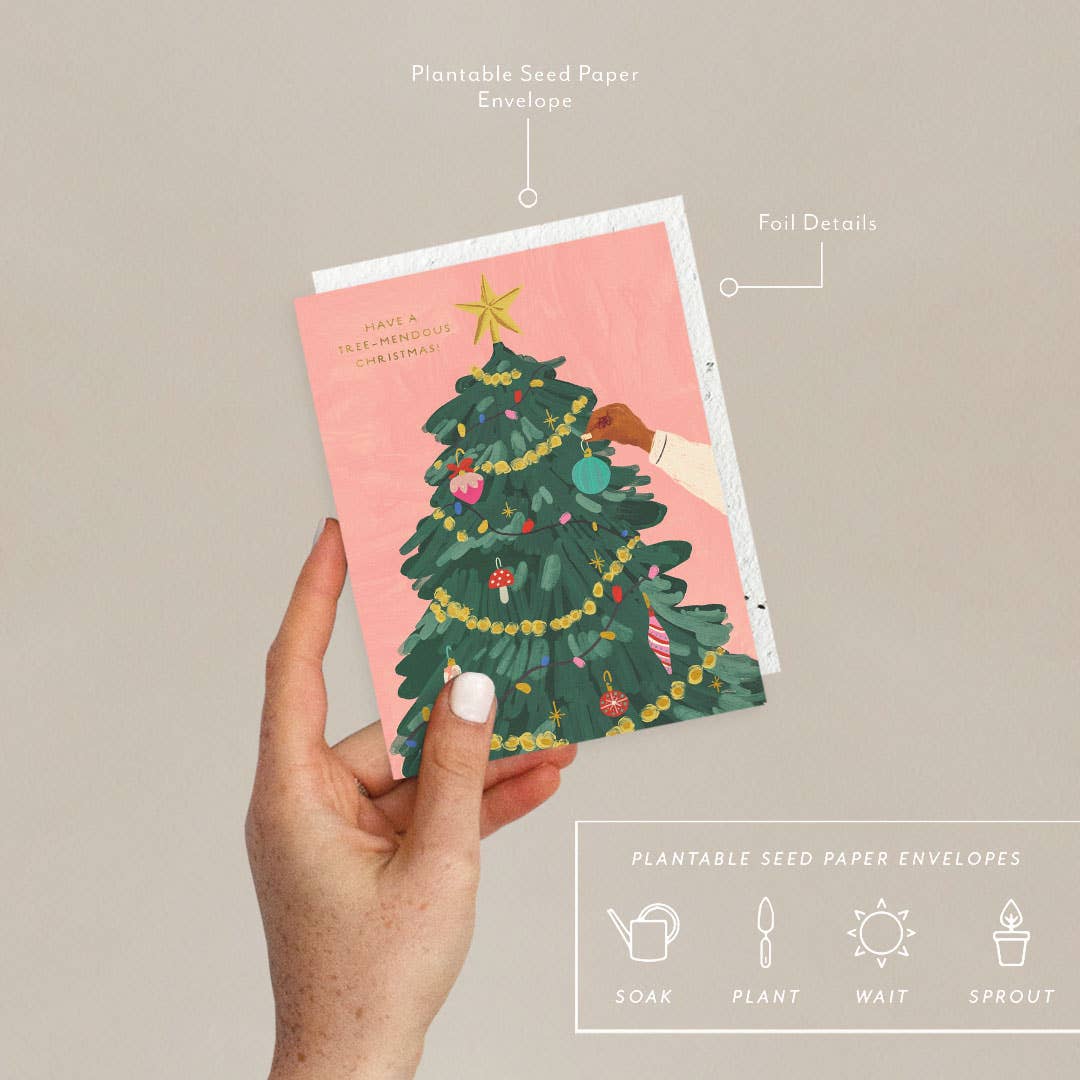 Tree-Mendous Christmas Greeting Card