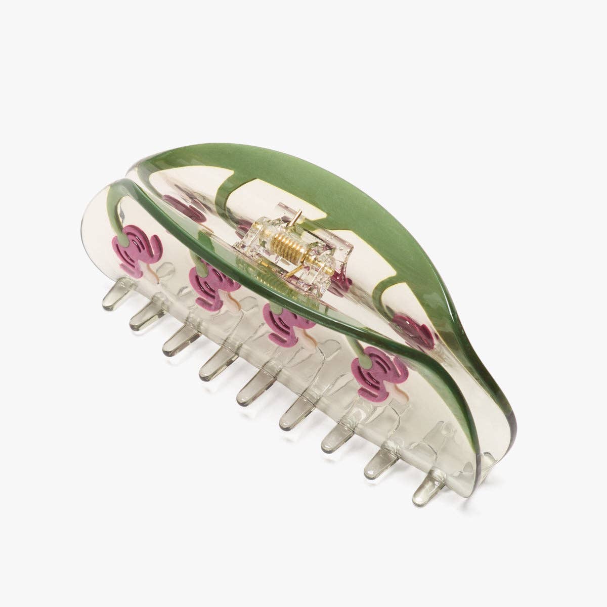 Bleeding Heart Flower Hair Claw